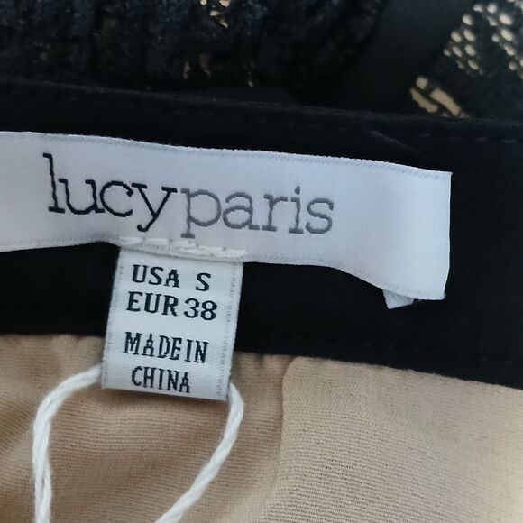 Lucy Paris Hailey Womens Black Halter Lace Lined Maxi Party Cocktail Dress Small - Picture 11 of 13